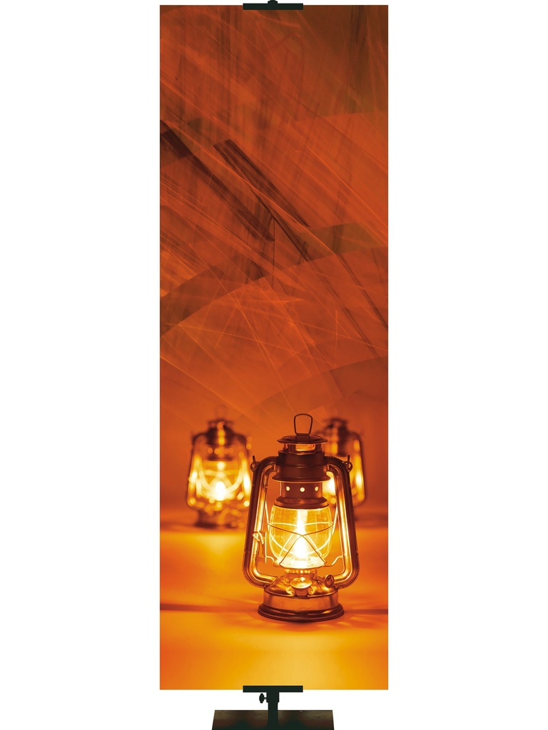 Custom Banner In His Service Keep Your Lamps Burning
