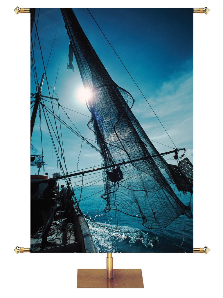 Custom Banner Mission I Will Make You Fishers of Men