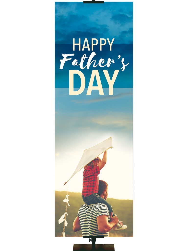 Happy Father's Day Dad and Child And Kite