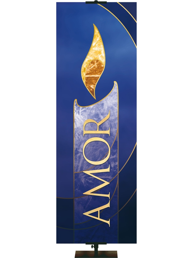 Spanish Liturgical Advent Candle Love