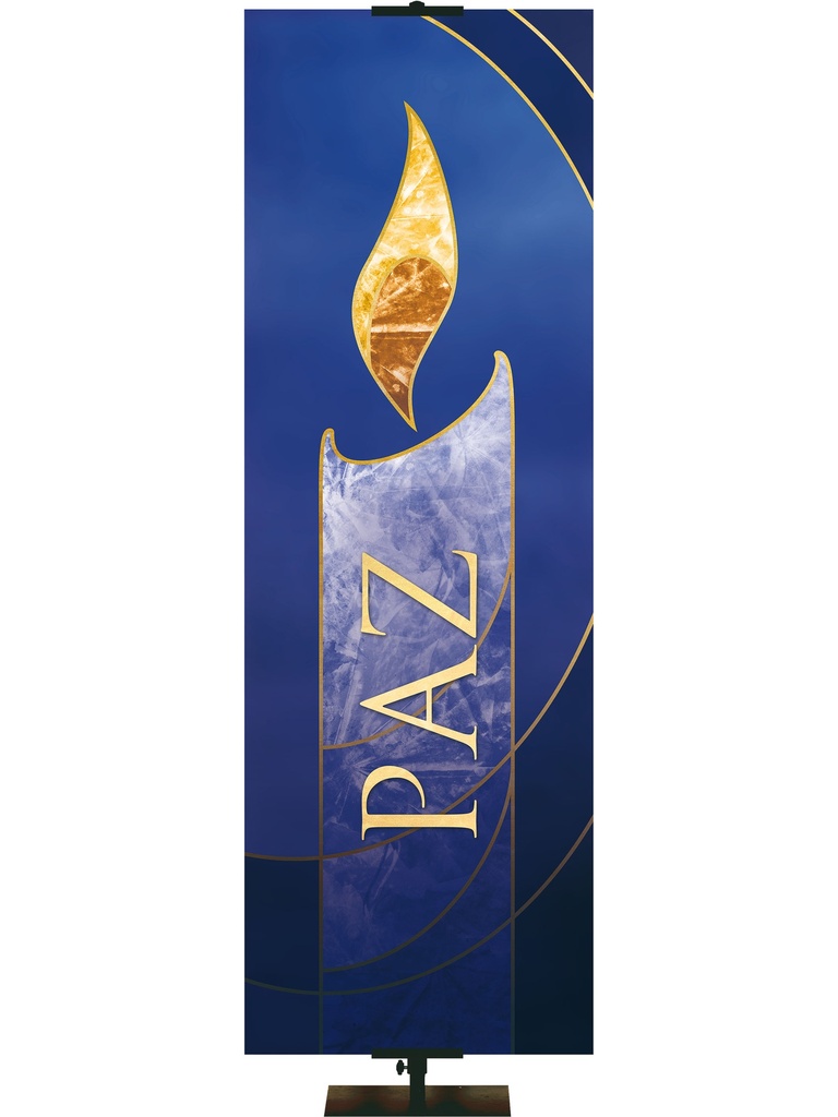 Spanish Liturgical Advent Candle Peace