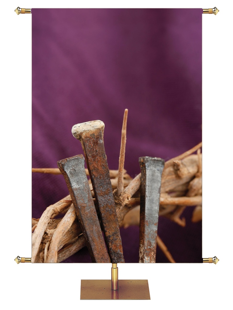 Custom Banner Contemporary Easter He Was Pierced