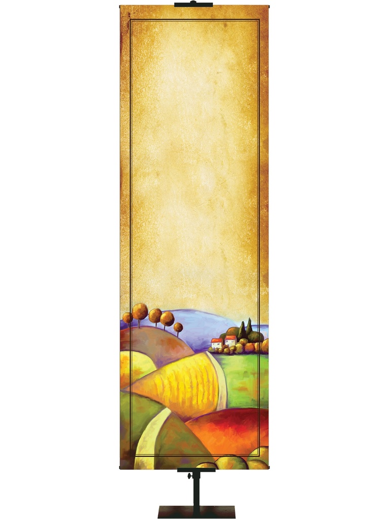 Custom Banner Scripture Scroll We Will Serve The Lord