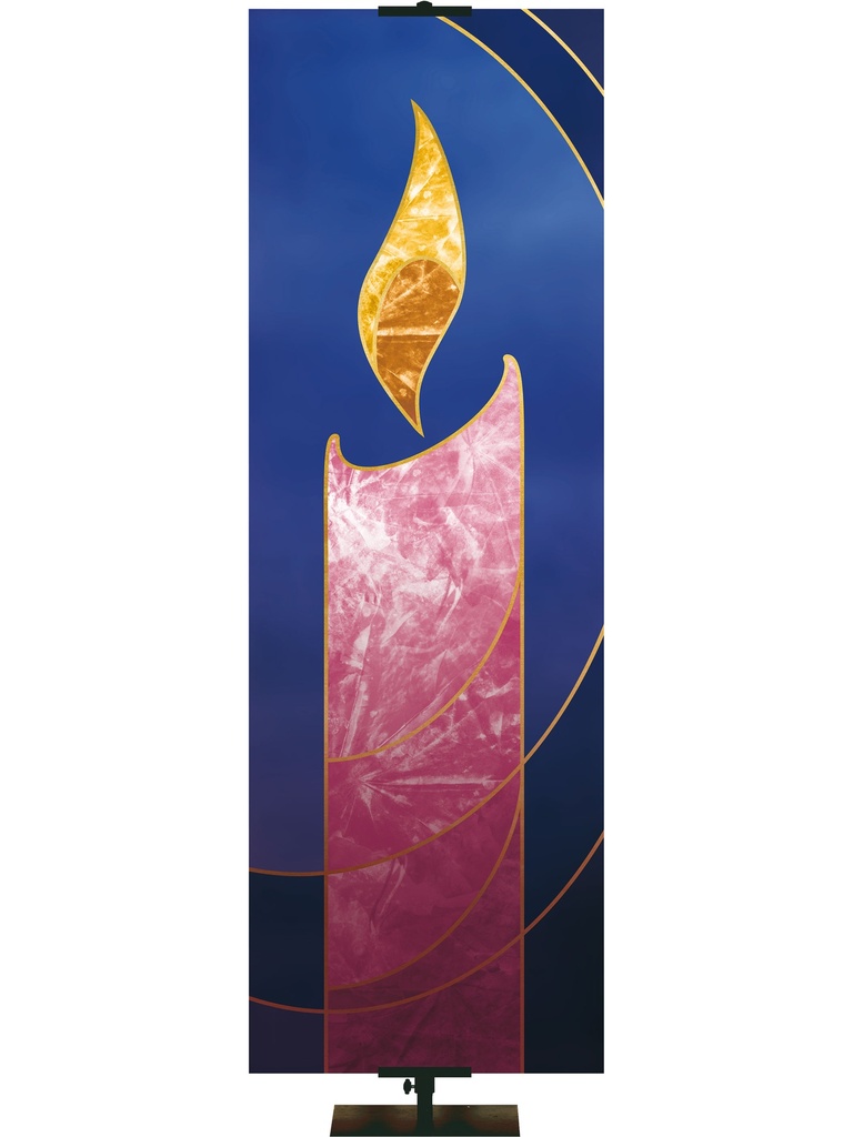 Custom Banner Liturgical Advent Candle Joy