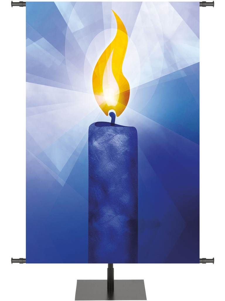 Custom Banner Symbols of the Liturgy Advent Candle in 6 Color Options