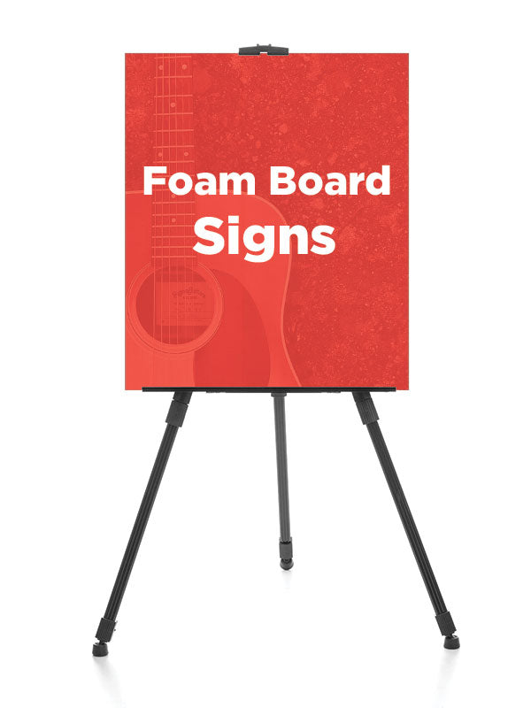 Custom Foam Board Signs (12 in x 18 in, 1/2", Contour Cut, Single Sided)