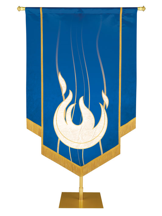 Custom Banner Experiencing God Embellished Flame Left