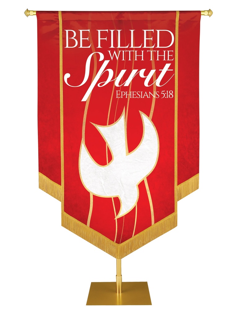 Experiencing God Dove, Filled With The Spirit Embellished Banner