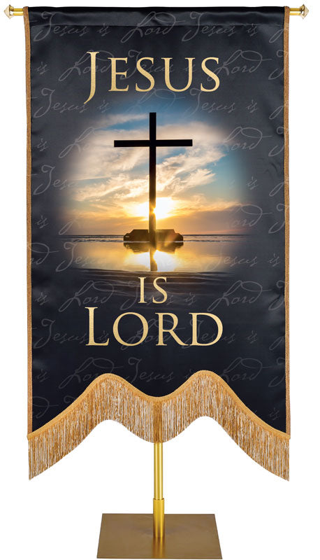Names of Christ M-Shape Jesus Is Lord Embellished Banner