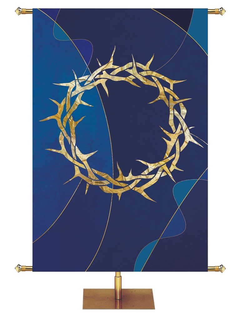 Custom Banner Crown of Thorns Symbols of Worship