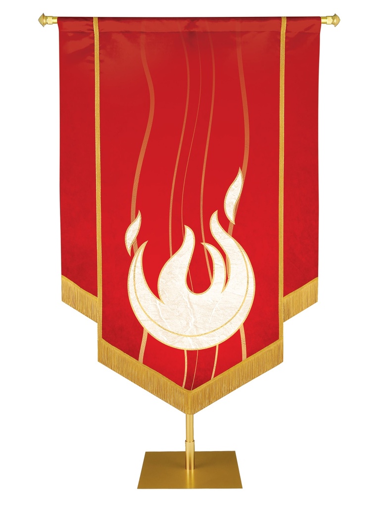 Custom Banner Experiencing God Embellished Flame Right