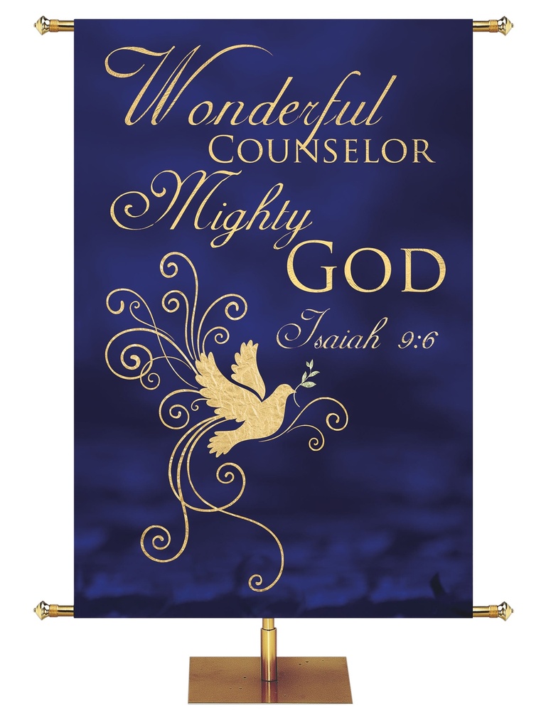 Irregular Christmas Foil Wonderful Counselor