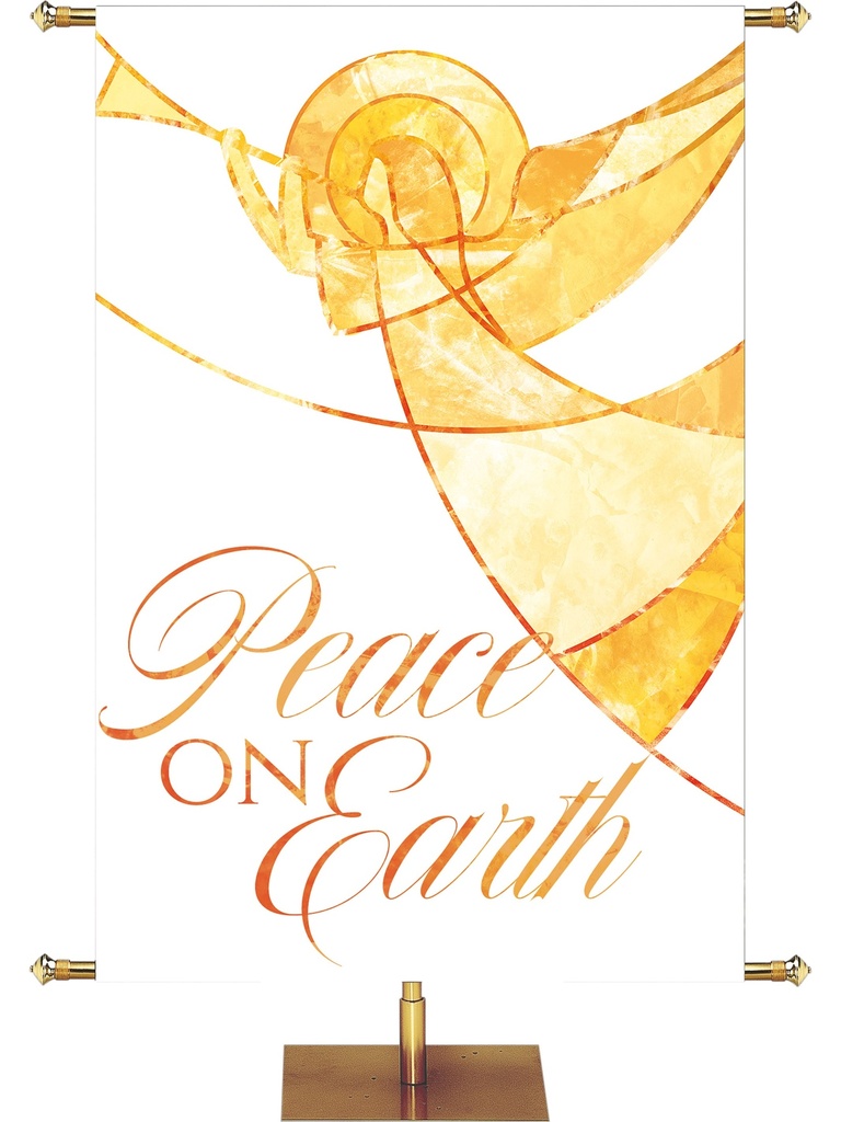 Irregular Away in a Manger Peace on Earth 3X5 PURPLE $40