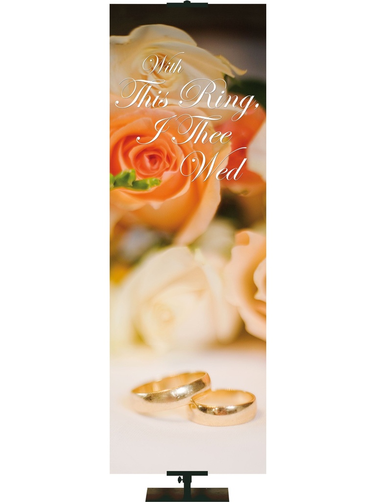 Irregular Wedding Banner With This Ring