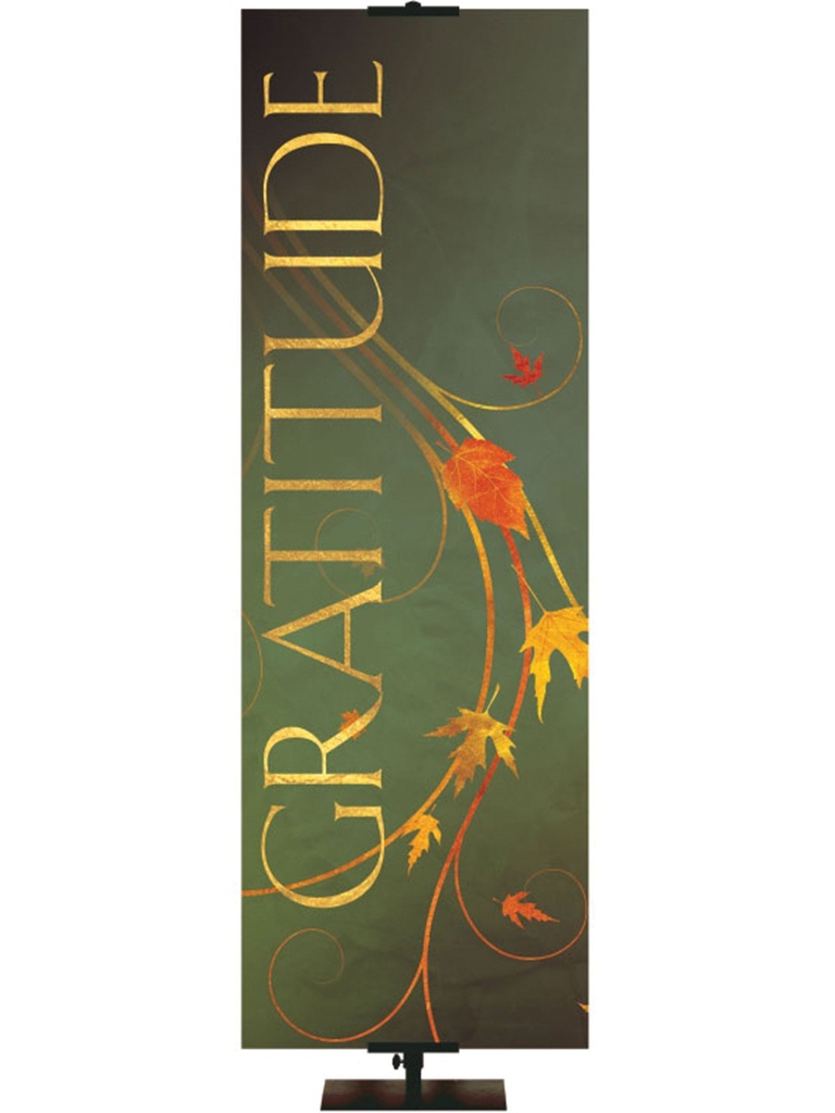 Irregular Autumn Faux Foil - Gratitude 3X9 $50