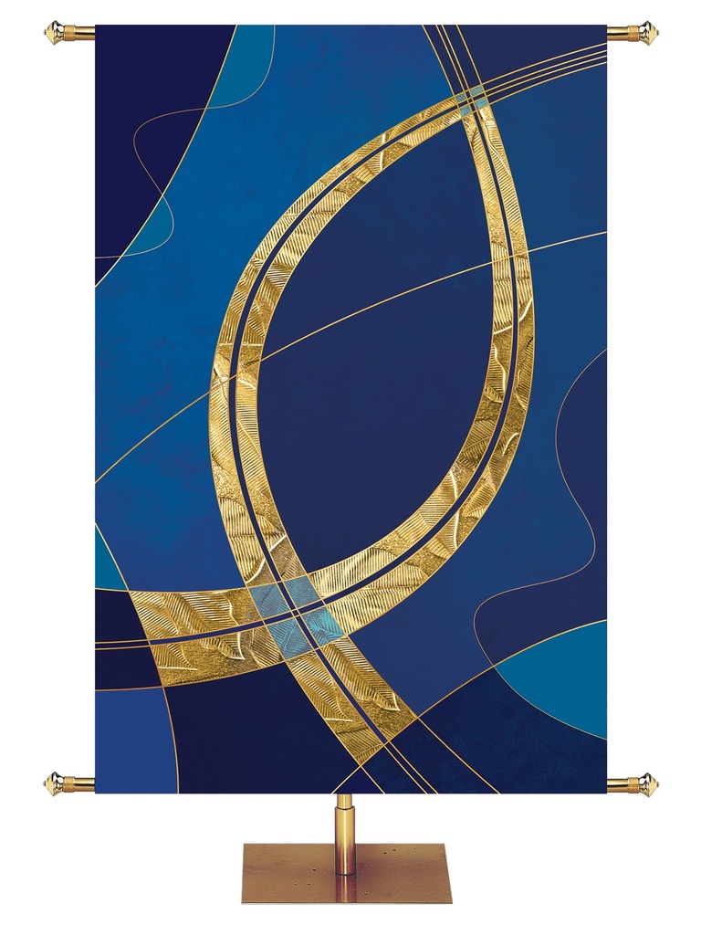 Custom Banner Fish Symbols of Worship