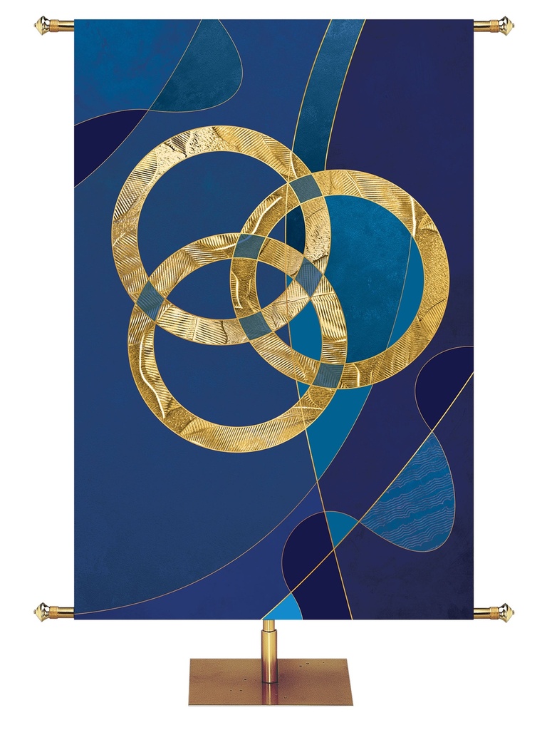 Custom Banner Trinity Symbols of Worship