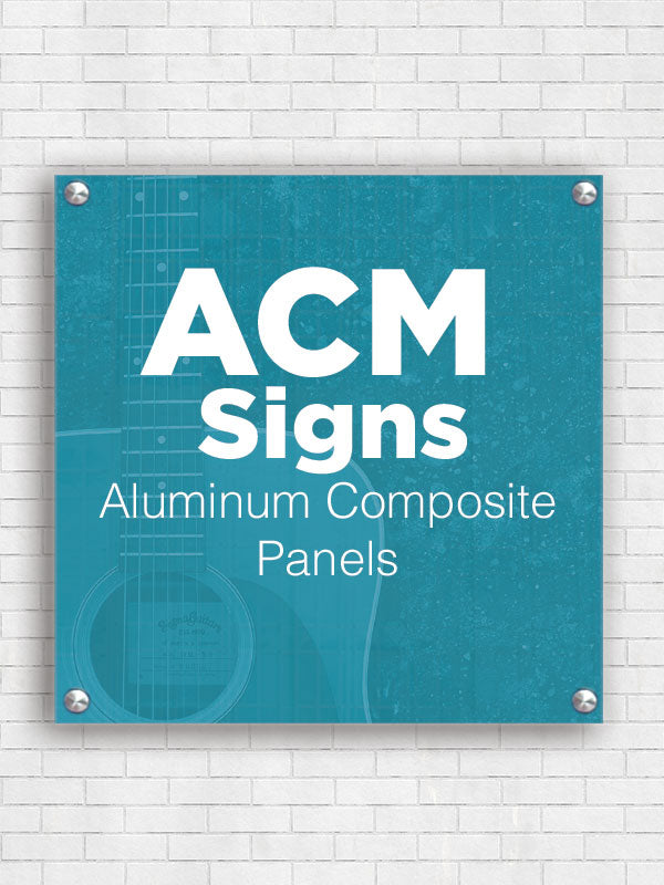 Custom Aluminum Composite Signs (3mm, Single Sided, Custom Finishing)