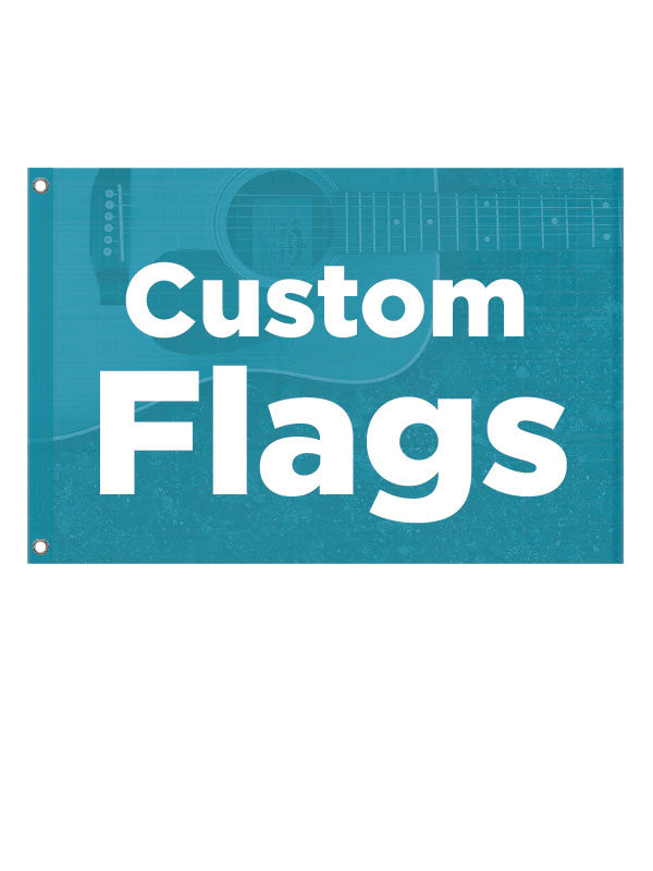 [CUS-FLG-3X5-SS-CF-MSH-NON] Custom Flags (3 ft x 5 ft, Single-Sided, Custom Finishing)
