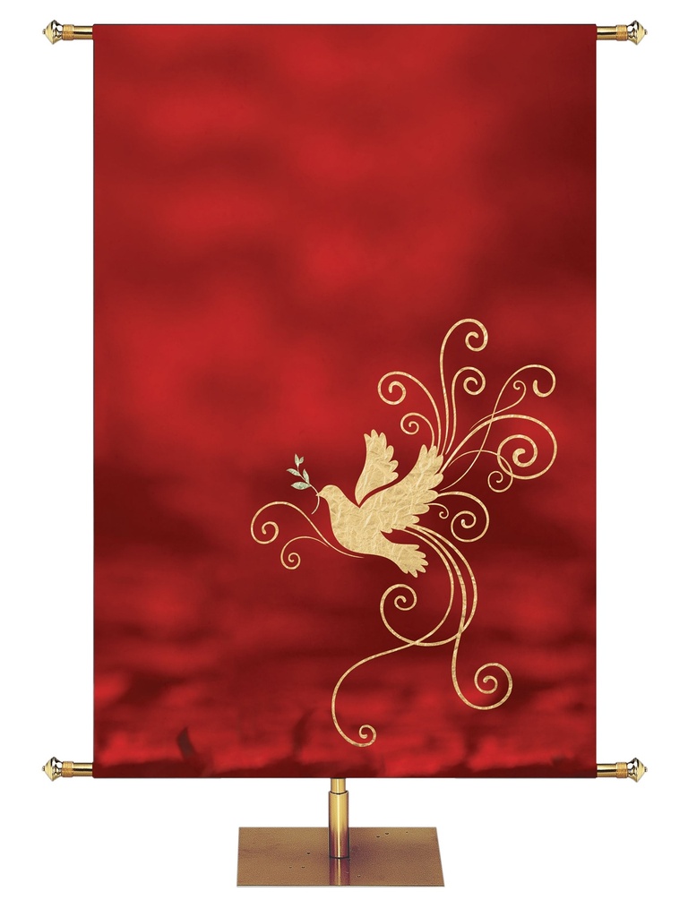 Custom Banner Christmas Foil Dove - Right
