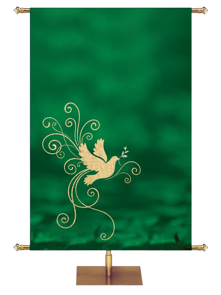 Custom Banner Christmas Foil Dove - Left