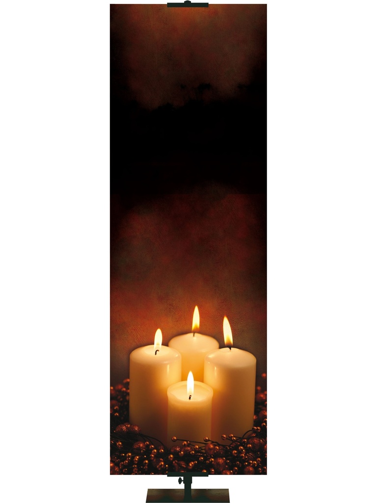 Custom Banner Advent Photo Candle Light Of The World