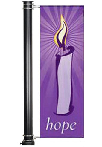 Custom Banner Light Pole Banner In God We Trust
