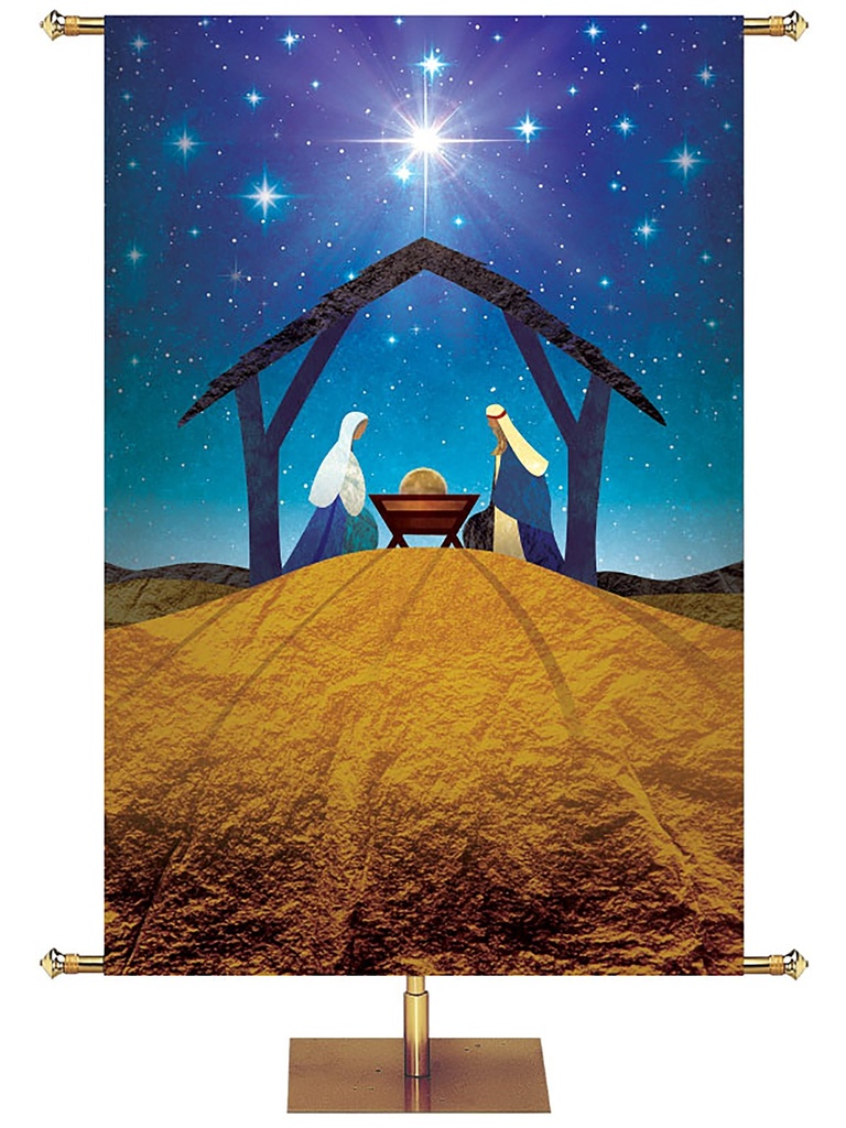 Custom Banner O Holy Night Wonderful Counselor - Mighty God