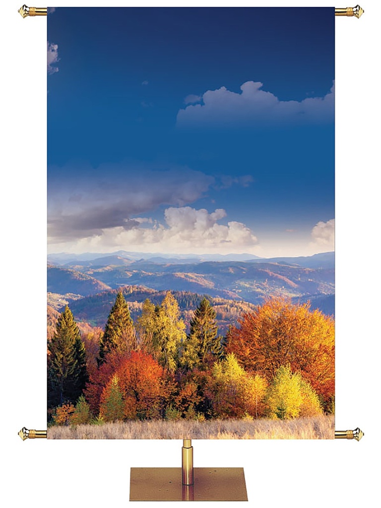 Custom Banner Memories of Autumn Great Is Thy Faithfulness