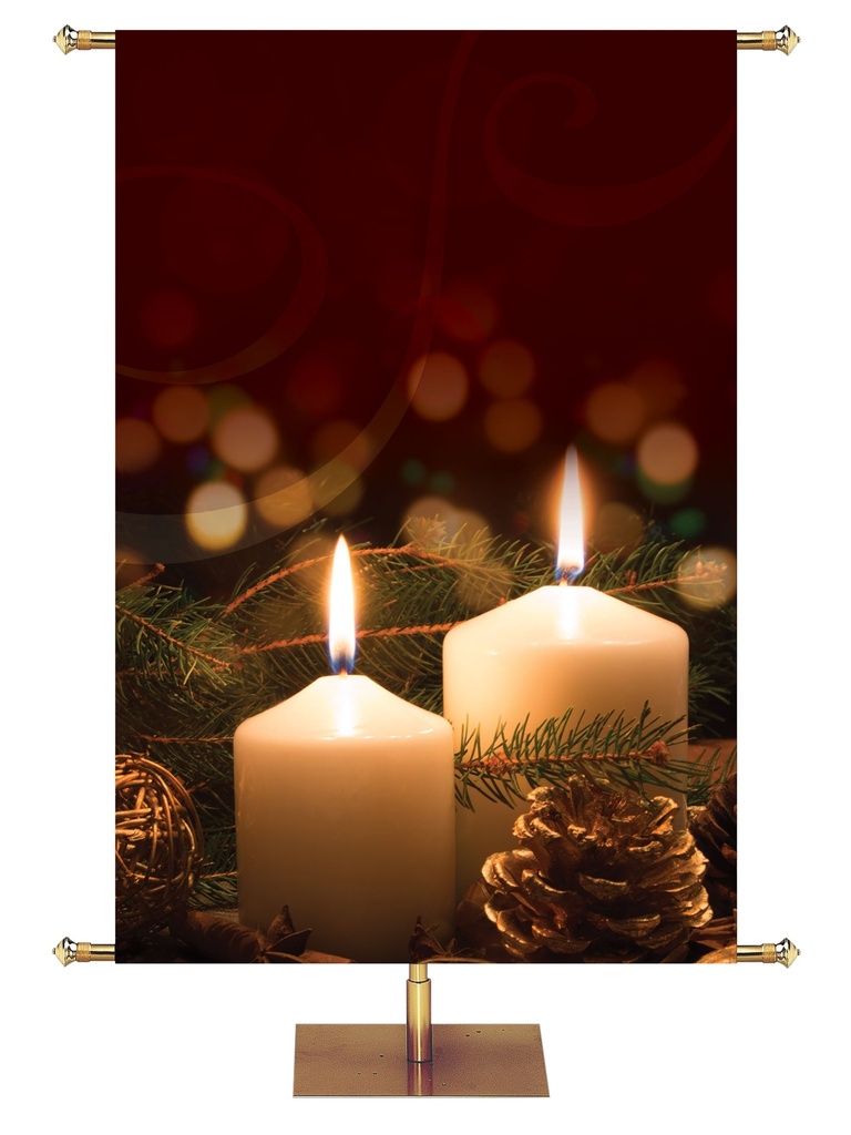 Custom Banner Light of Christmas Peace on Earth