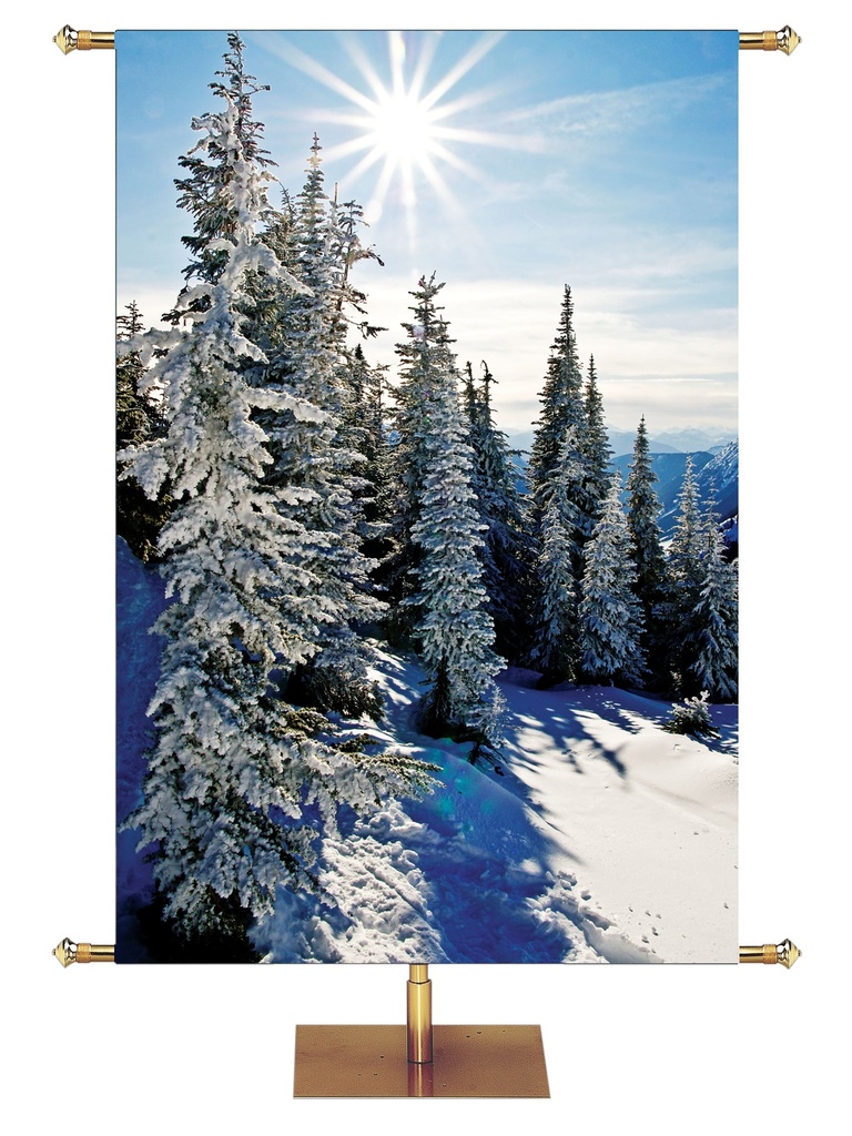 Custom Banner Winterscape Collection Joy to the World