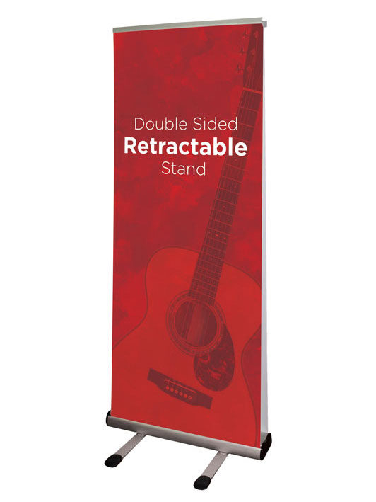 Double Sided Indoor/Outdoor Retractable Stand
