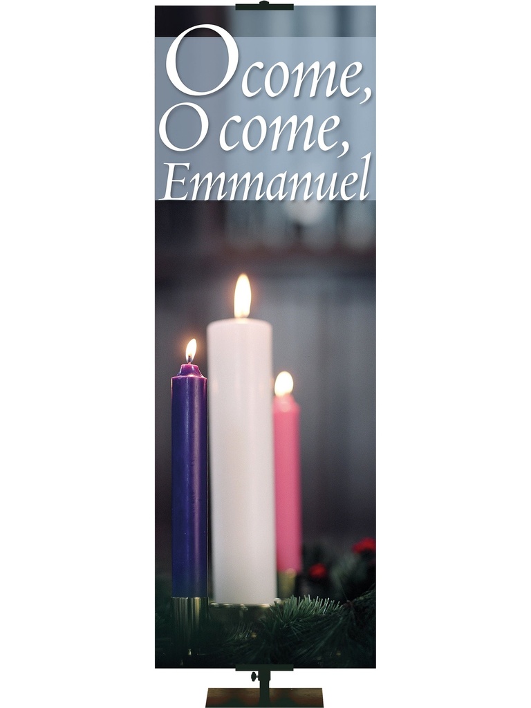 Advent Photo Candle O Come, O Come, Emmanuel