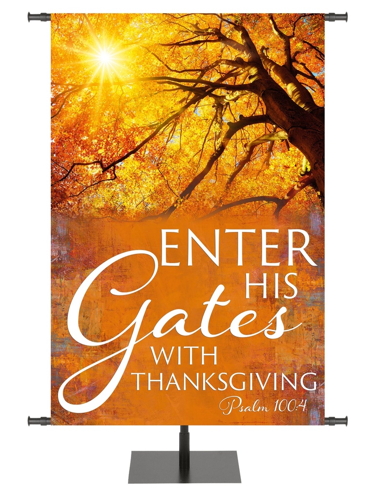 Arbors of Autumn Enter His Gates Design 2