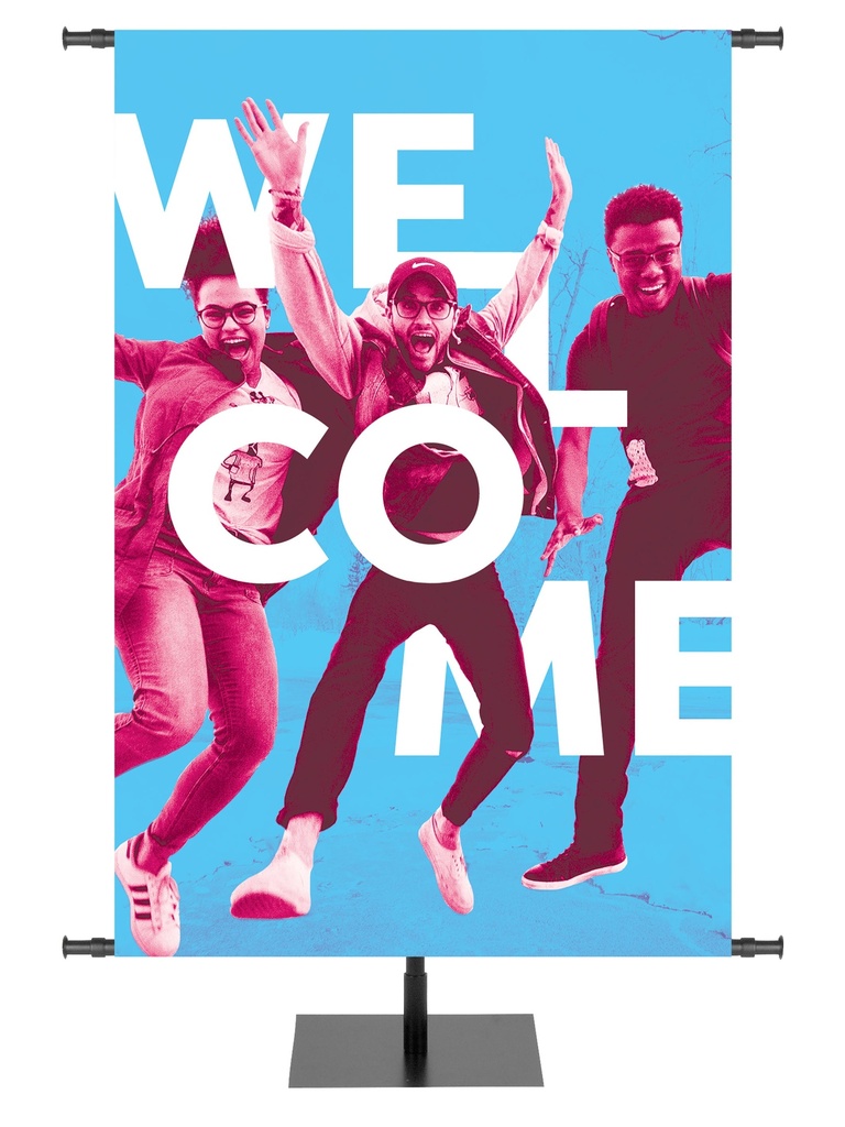 Community of Faith Jump For Joy Welcome Banner