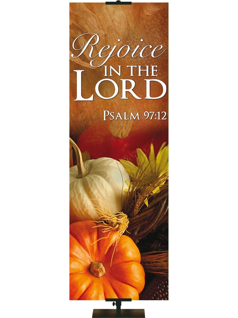 Contemporary Fall & Thanksgiving Rejoice in the Lord Design 4 Psalm 97:12
