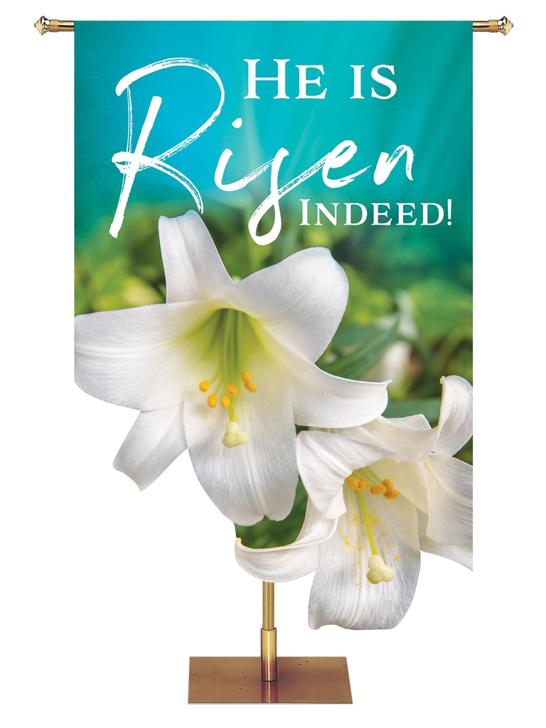 Contours of Easter He Is Risen Indeed Lily