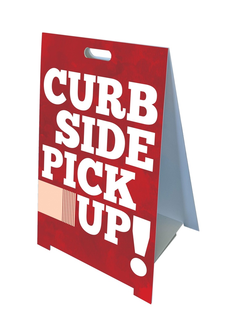 Fold-A-Frame™ Curb Side Pickup Sign