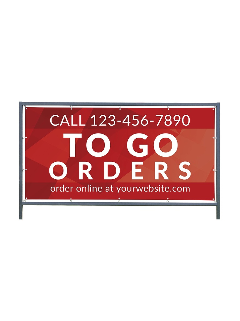 Take Out & Delivery Outdoor Sign - Custom 2