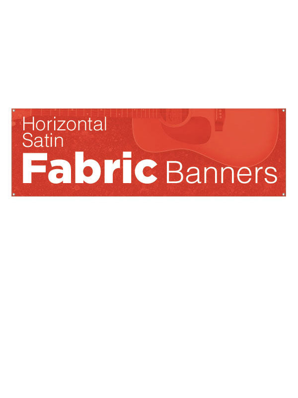 Custom Satin Fabric Banners/Horizontal