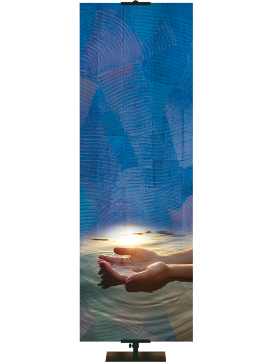 Custom Banner Living Hope He Restores My Soul