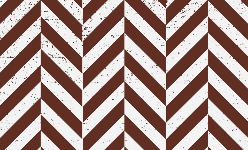 Shifted Chevron Vinyl Kitchen Mat