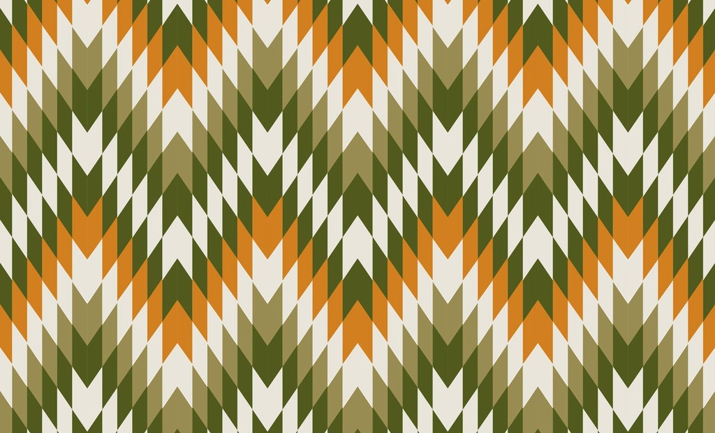 Parallelograms Modern Vinyl Kitchen Rug