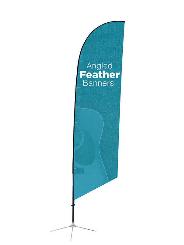 Custom Angled Feather Flag Graphic | Impact Banners and Signs